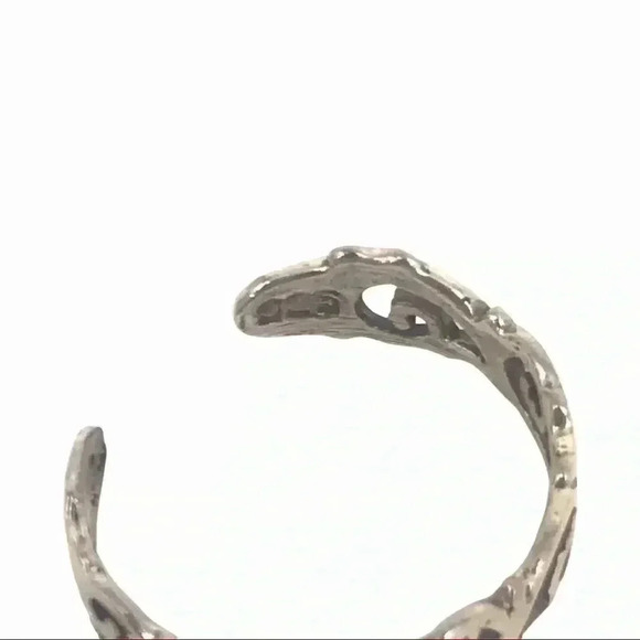 925 TOE RING XS STAMPED STERLING SILVER WAVES IN THE WIND ADJUSTABLE - Picture 5 of 8